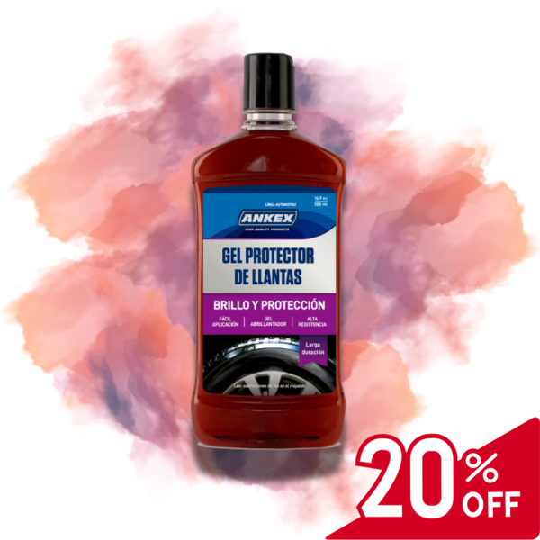 Abrillantador Gel Protector De Llantas ANKEX Alta Duración Renovador